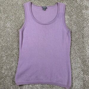 Medium Lavender Ann Taylor 100%‎ Cashmere Vest
